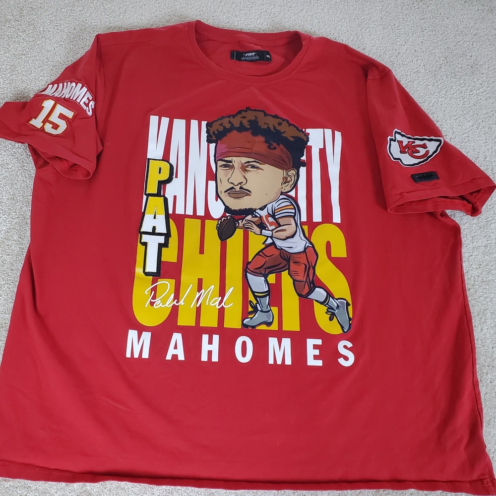 Pro Standard T-Shirt Men's 3XL Red Patrick Mahomes Kansas City Chiefs Caricature